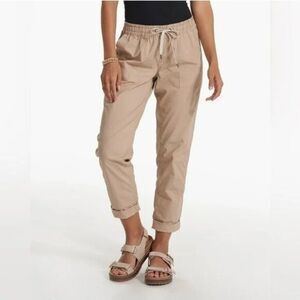 Vuori Ripstop Pants Women's XS Pink Taupe Organic Cotton VW450 Hiking Travel